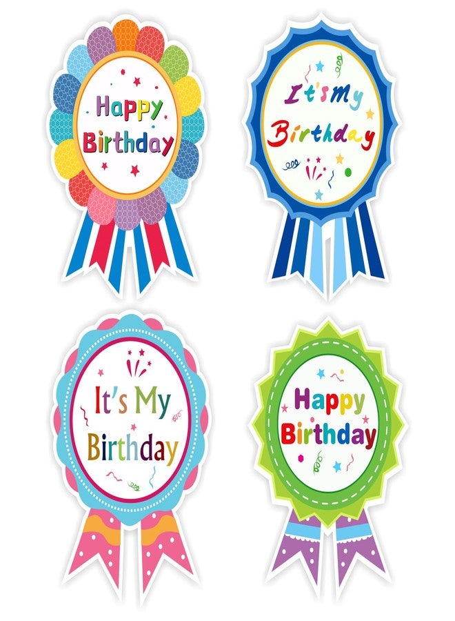 KIUKIUO 120 Pcs Happy Birthday Badge Stickers It's My Birthday Stickers for Kids Home Classroom Birthday Party Decoration - Image 1